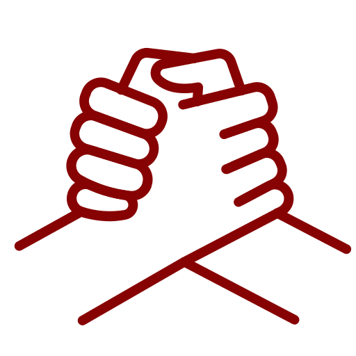 Two hands engaged in a handshake